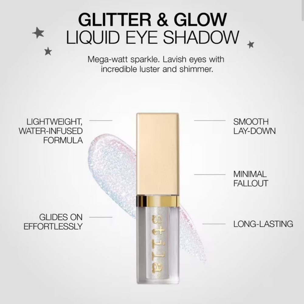 Stila Glitter & Glow Liquid Eye Shadow Color: Perlina - Picture 2 of 5
